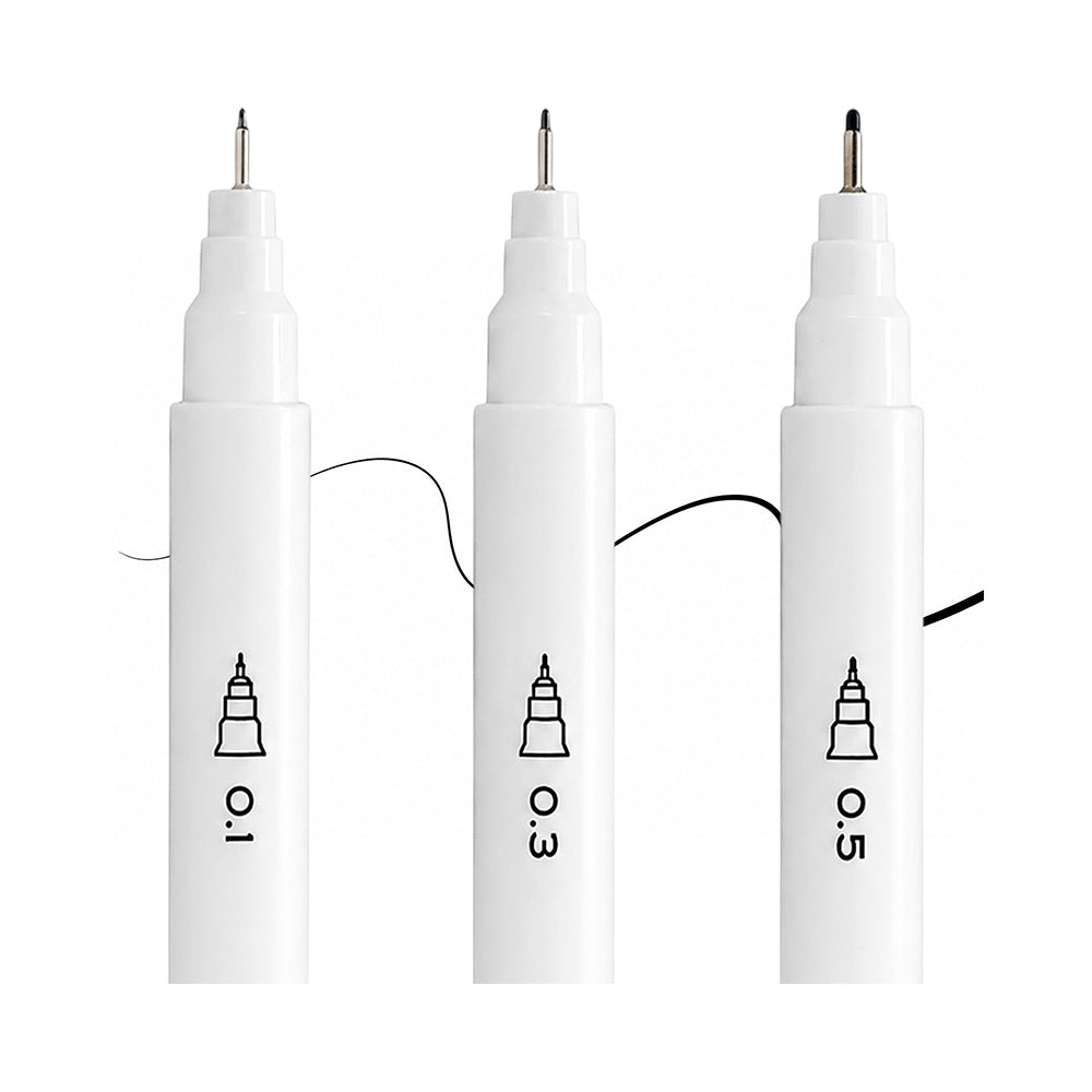 Marcadores de Punta Fina Roel Artist Studio – Set de 3