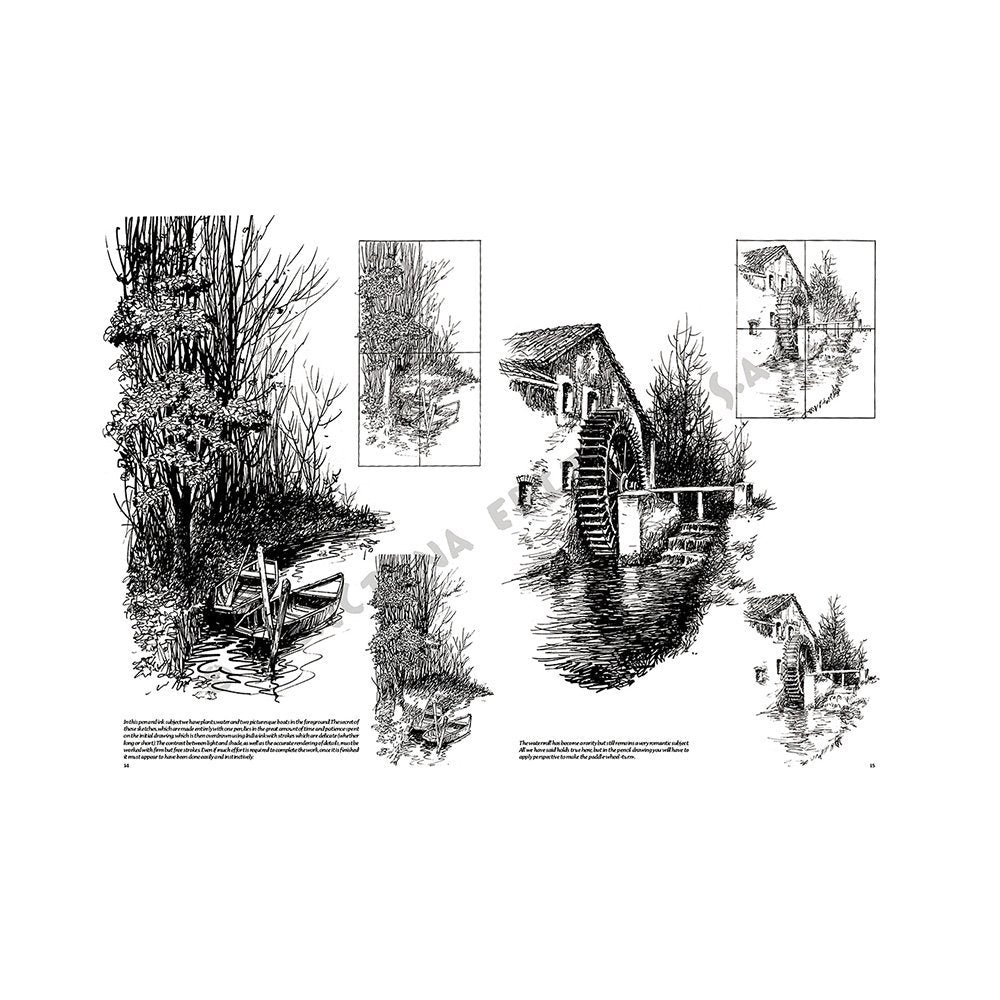 Libro Colección, Leonardo Vinciana, Paisajes No.18