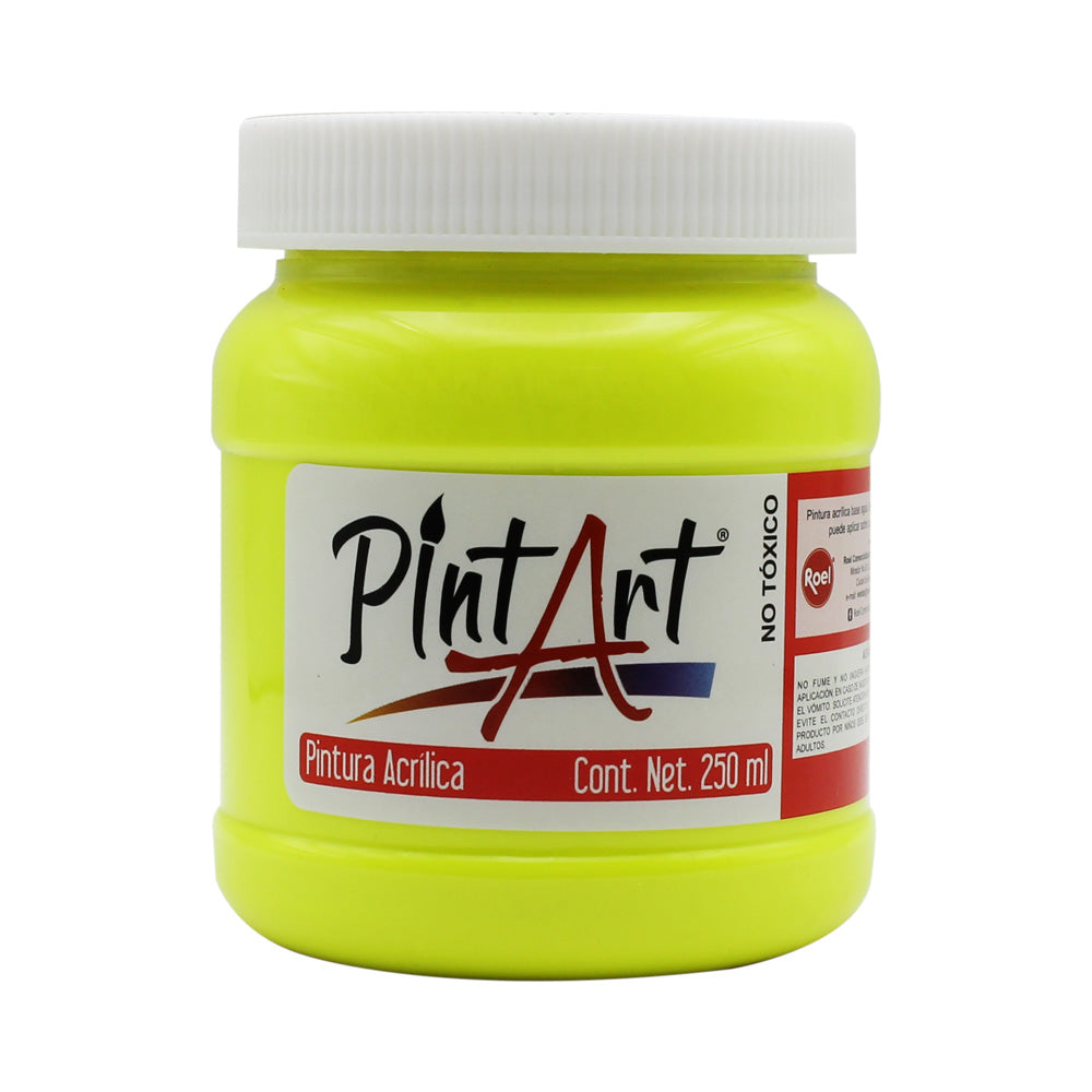 Pintura Acrílica Fluorescente PintArt Estudiante 250ml