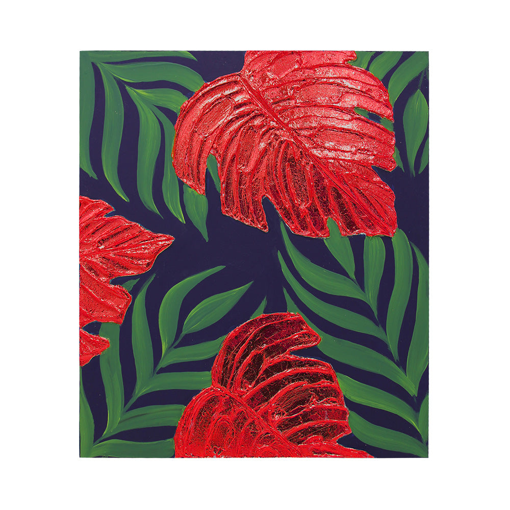 Hojas de Rubí (Imitación) para Decoración 50 Piezas | Lámina Metálica para Manualidades, Arte y Restauración