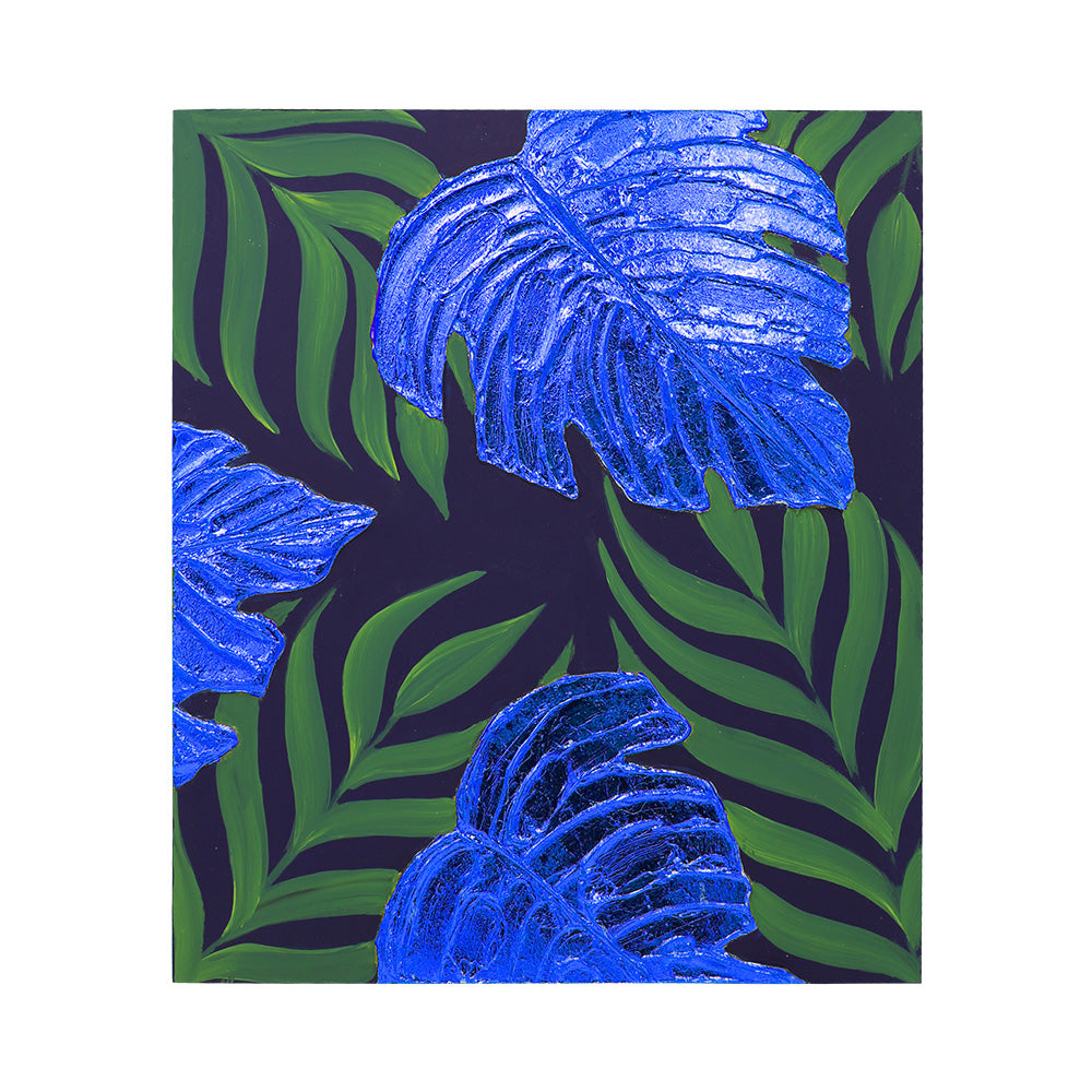 Hojas de Zafiro (Imitación) para Decoración 50 Piezas | Lámina Metálica para Manualidades, Arte y Restauración