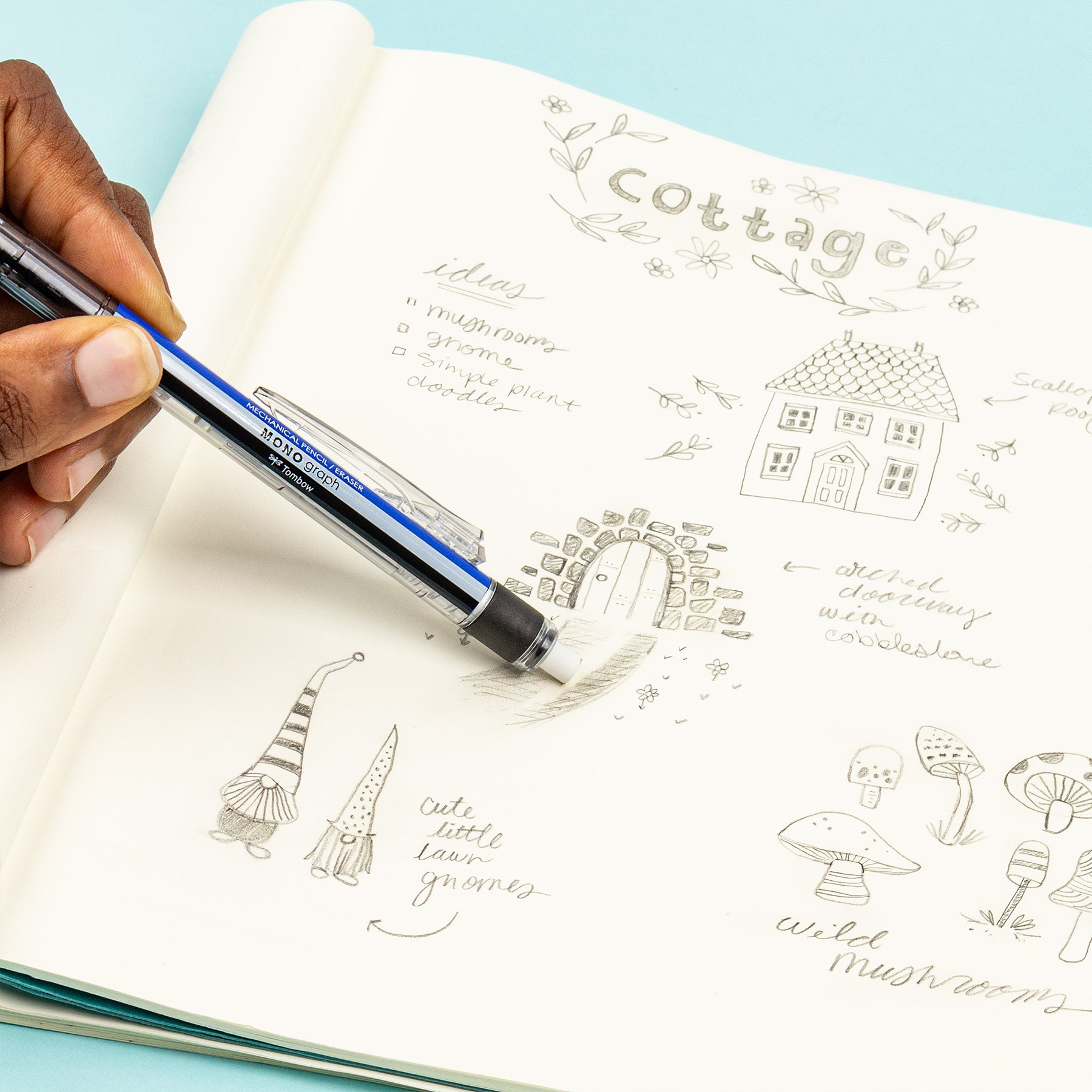 Portaminas Mecánico MONO Graph Tricolor HB 0.5 mm