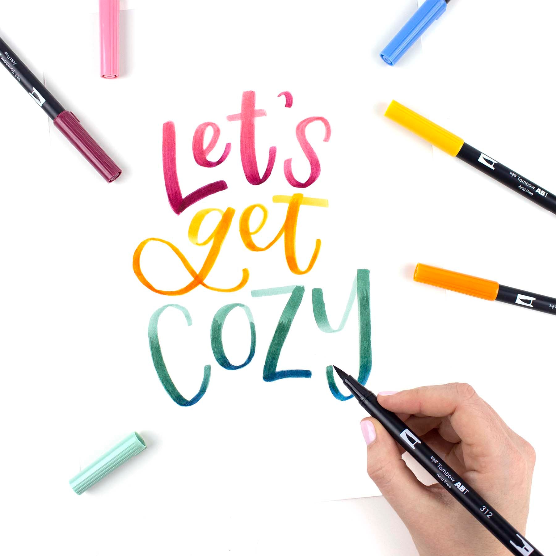 Marcadores Tombow Dual Brush Tonos Cottage - Set 10 Piezas Doble Punta