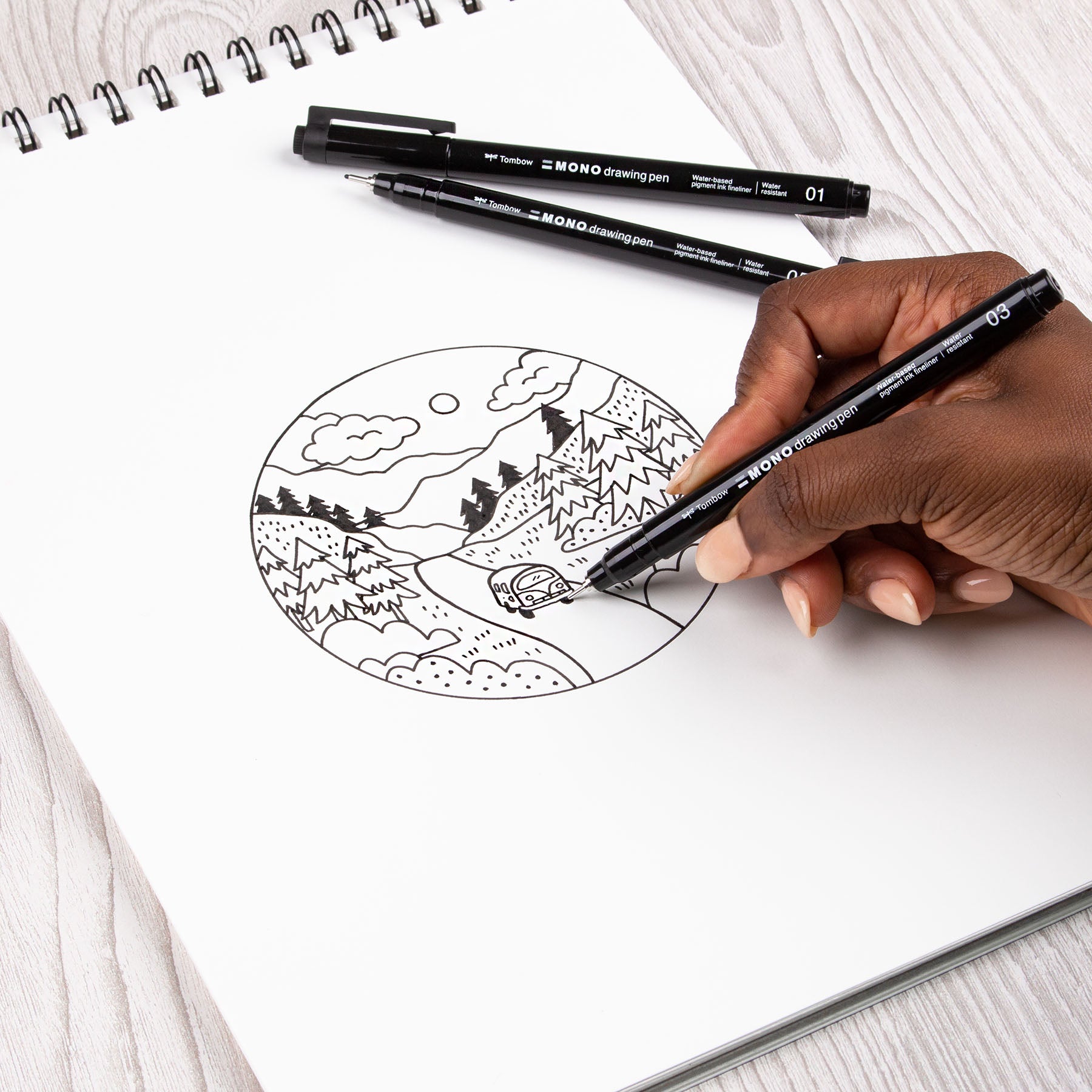 Set de Marcadores para Dibujo MONO con 3 Piezas