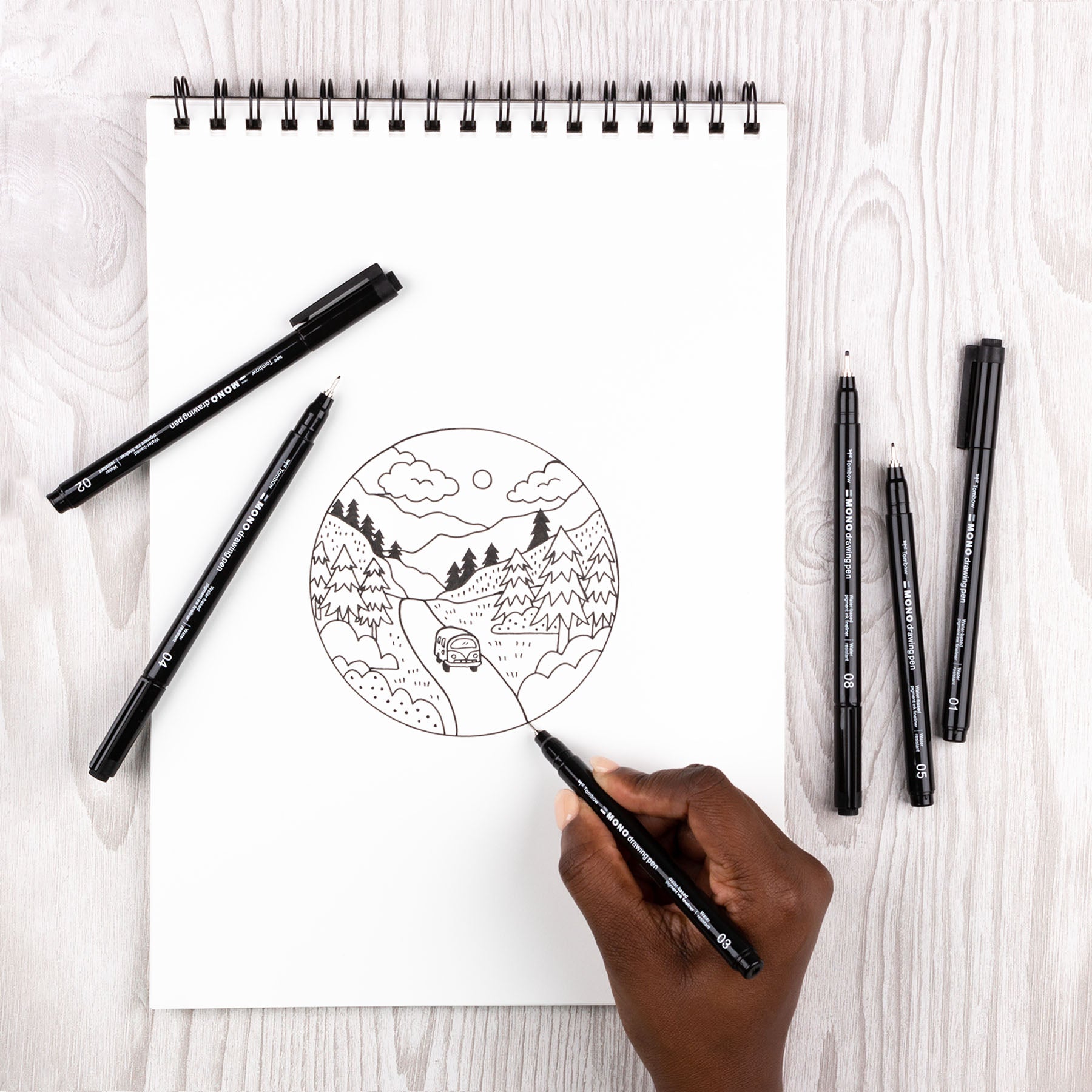 Set de Marcadores para Dibujo MONO con 6 Piezas