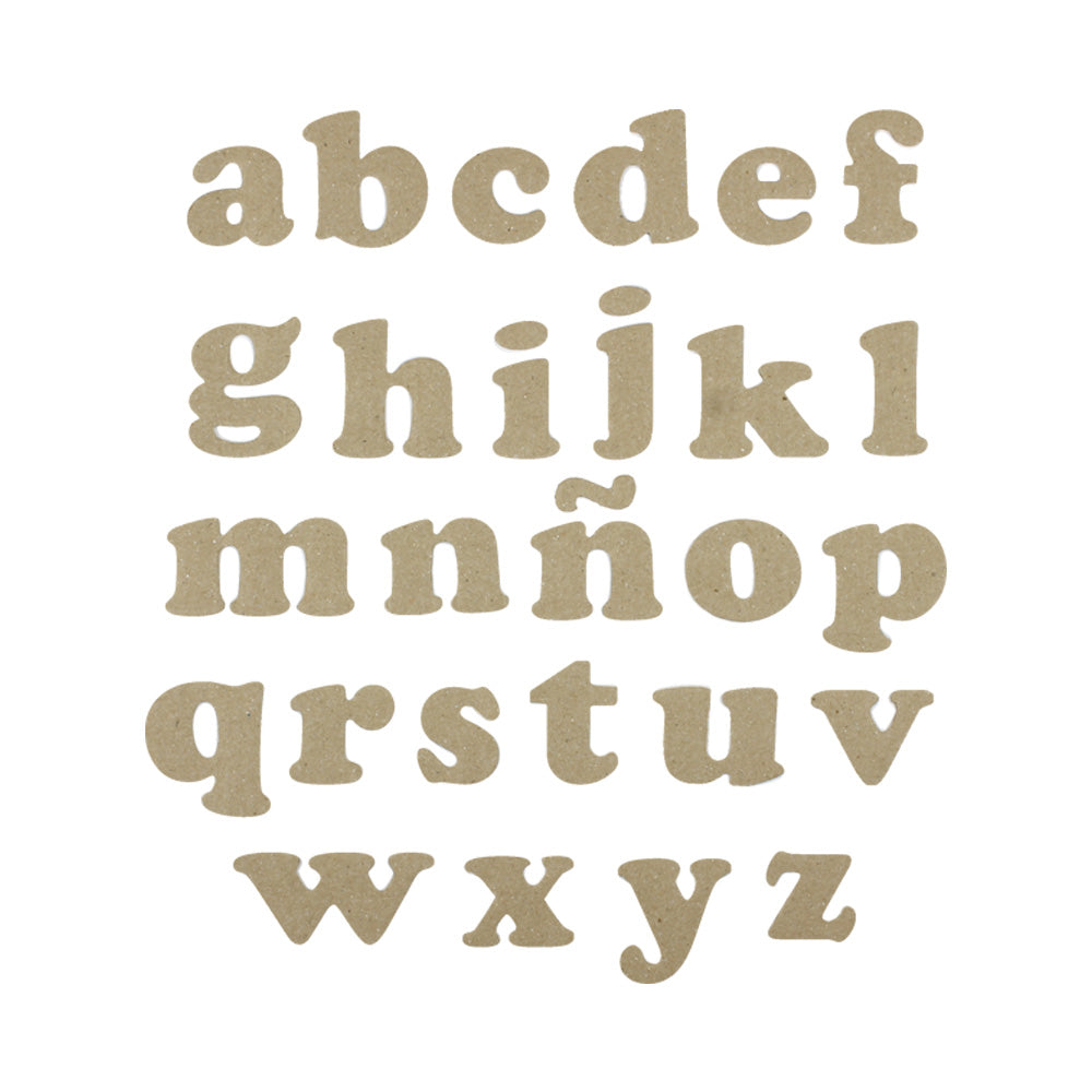 Letras de Cartón "ZooArt" 4.8 cm Abecedario Minúsculas