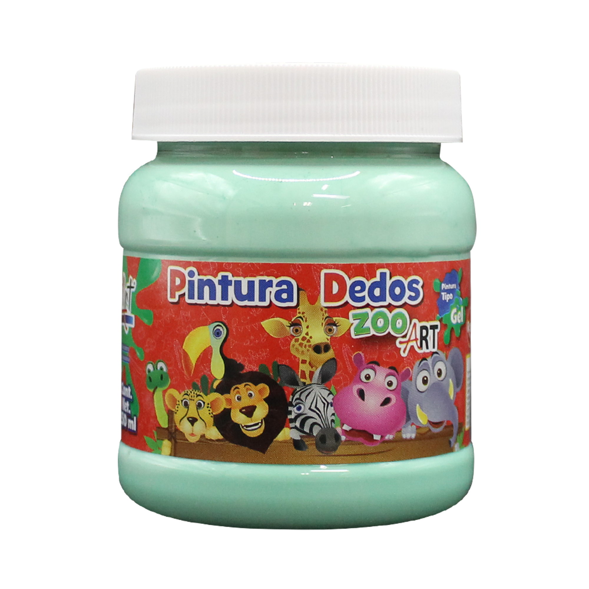 Pintura Para Dedos Colores Pastel 250ml "ZooArt"