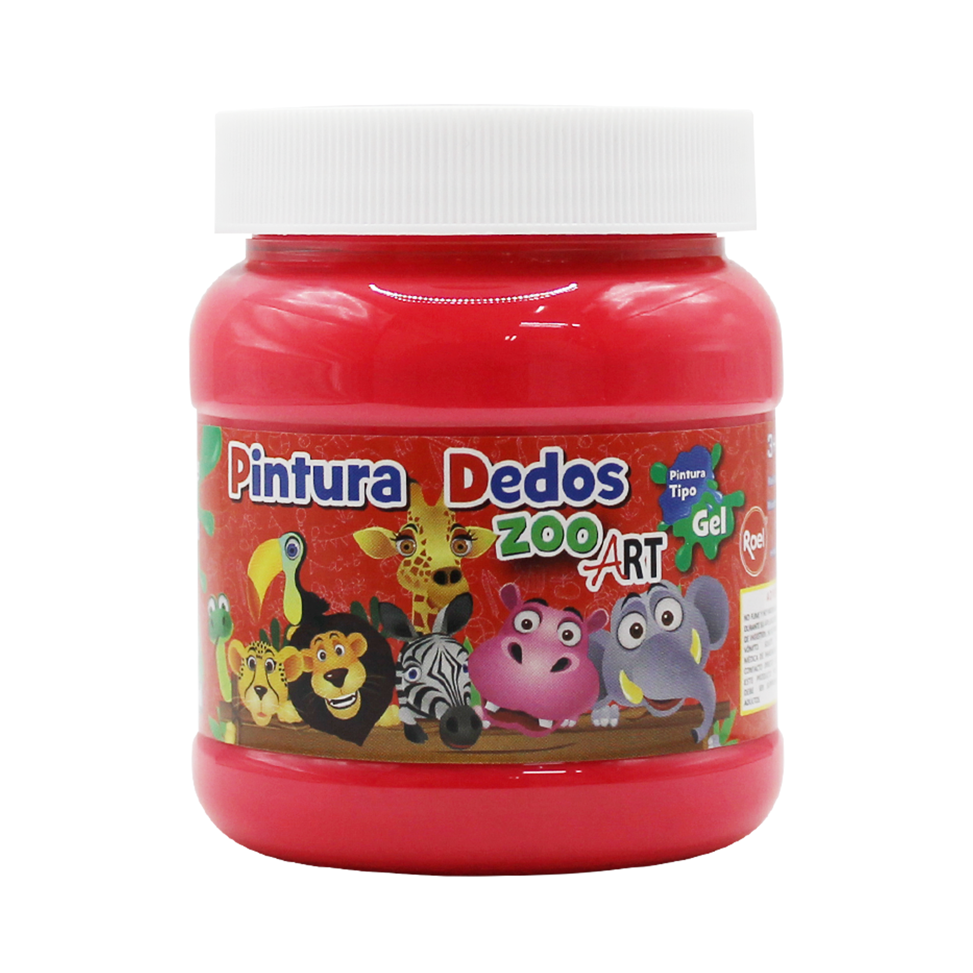 Pintura Para Dedos Colores fluorescentes 250ml "ZooArt"