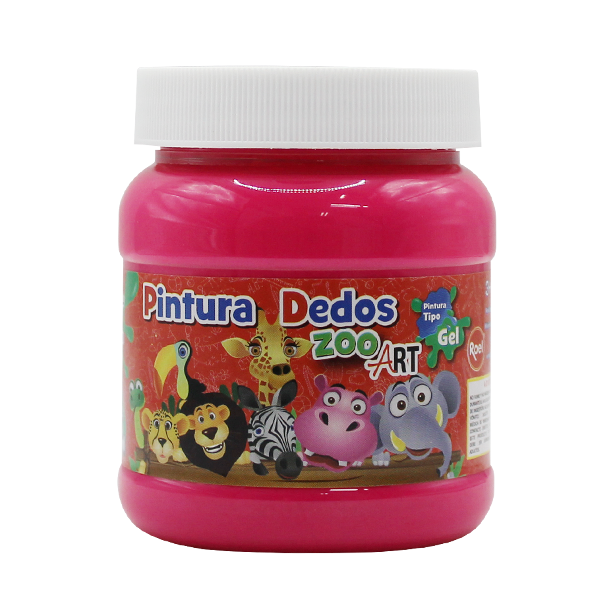 Pintura Para Dedos Colores fluorescentes 250ml "ZooArt"