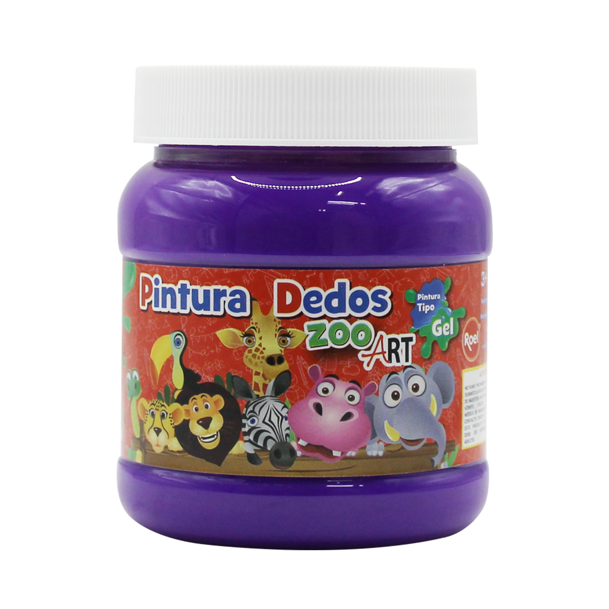 Pintura Para Dedos Colores fluorescentes 250ml "ZooArt"