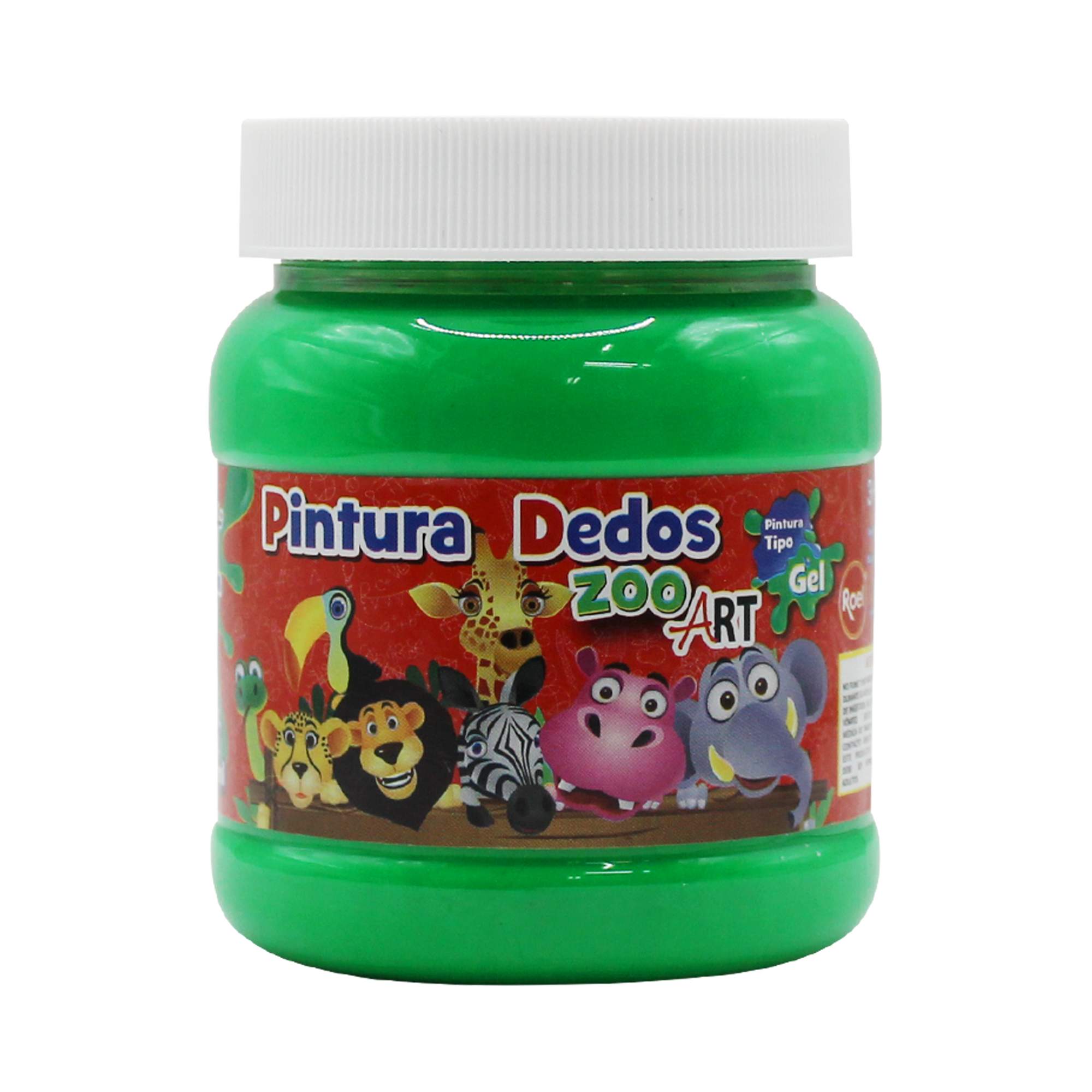 Pintura Para Dedos Colores fluorescentes 250ml "ZooArt"