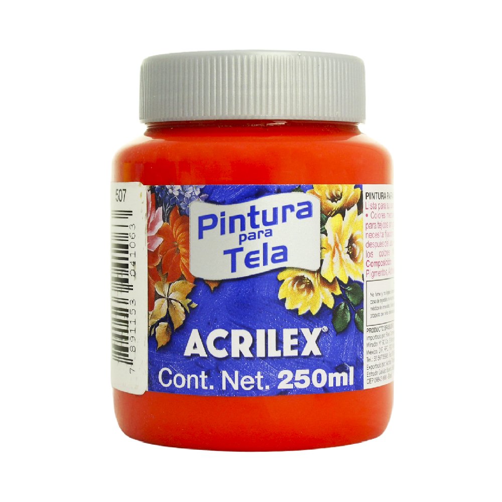 Pintura para Tela Mate Rojo Fuego - 250ml