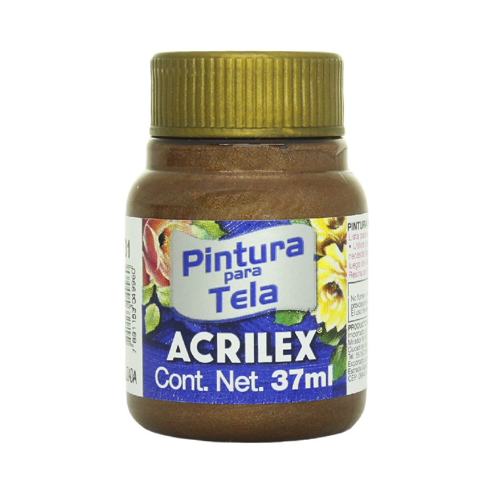 Pintura Metálica Para Tela Acrilex, 37ml