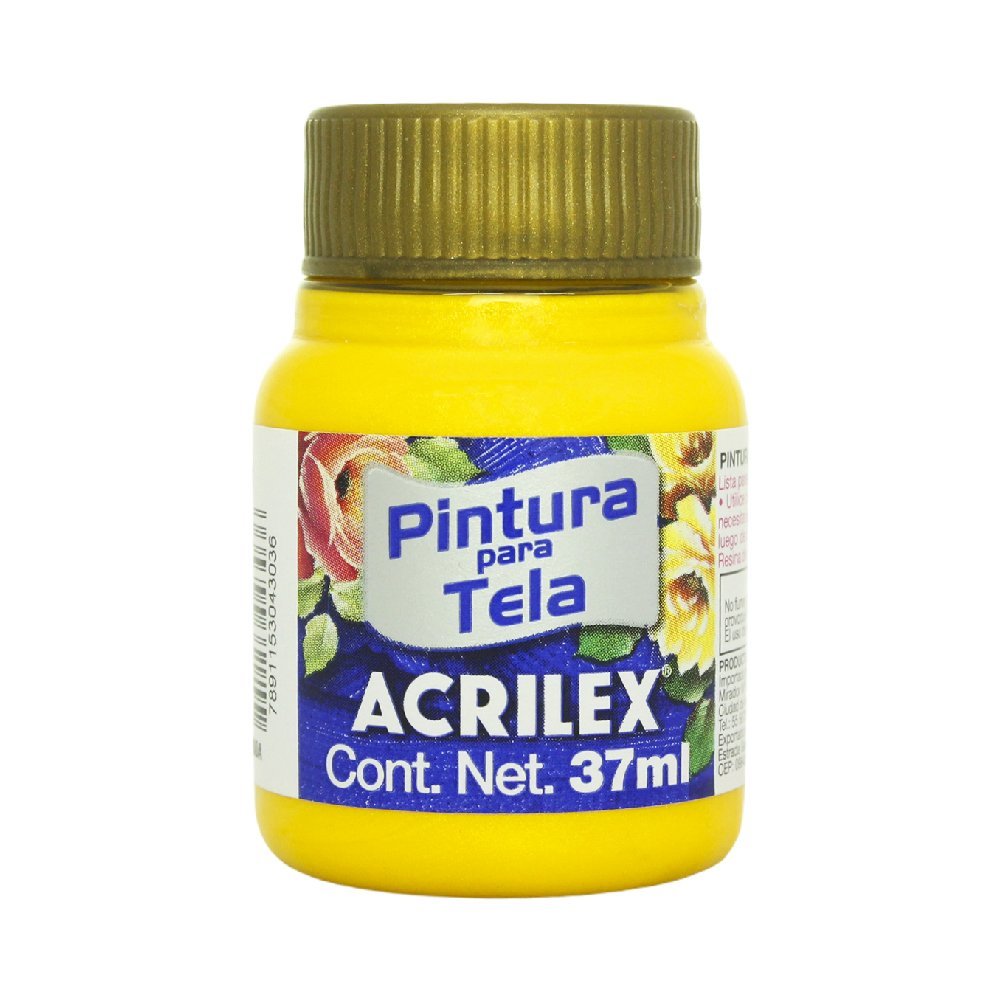 Pintura Metálica Para Tela Acrilex, 37ml
