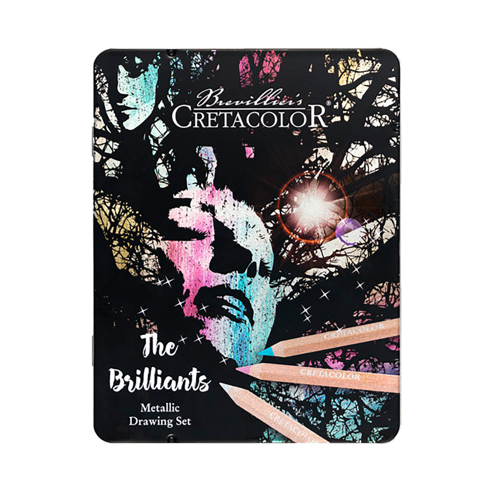 Lápices de Colores Brillantes Megacolor Estuche Metálico Con 12 piezas