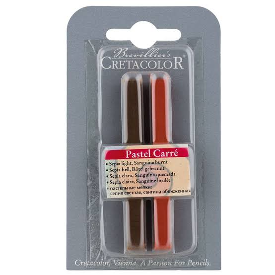 Blíster de Barras Pastel Carré, Sepia Clara + Sanguina Quemada