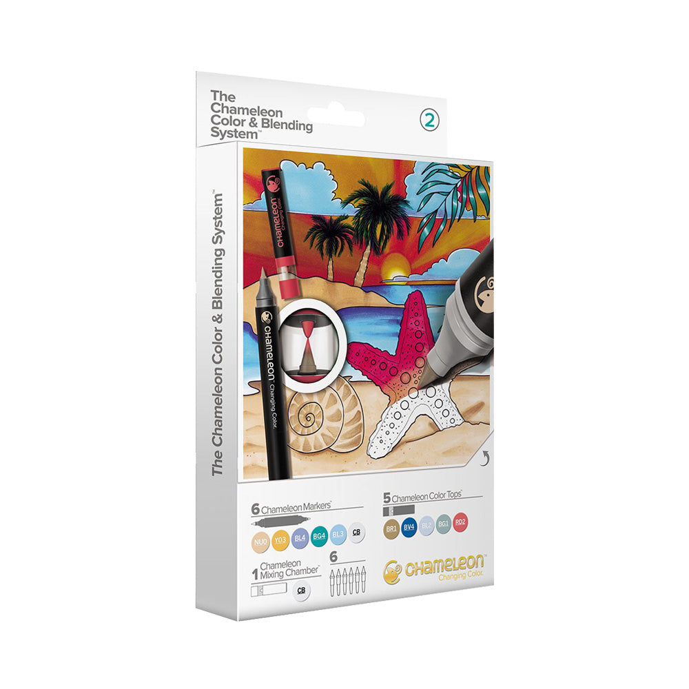Rotuladores Doble Punta Chameleon, Set Color Y Mezcla No.02