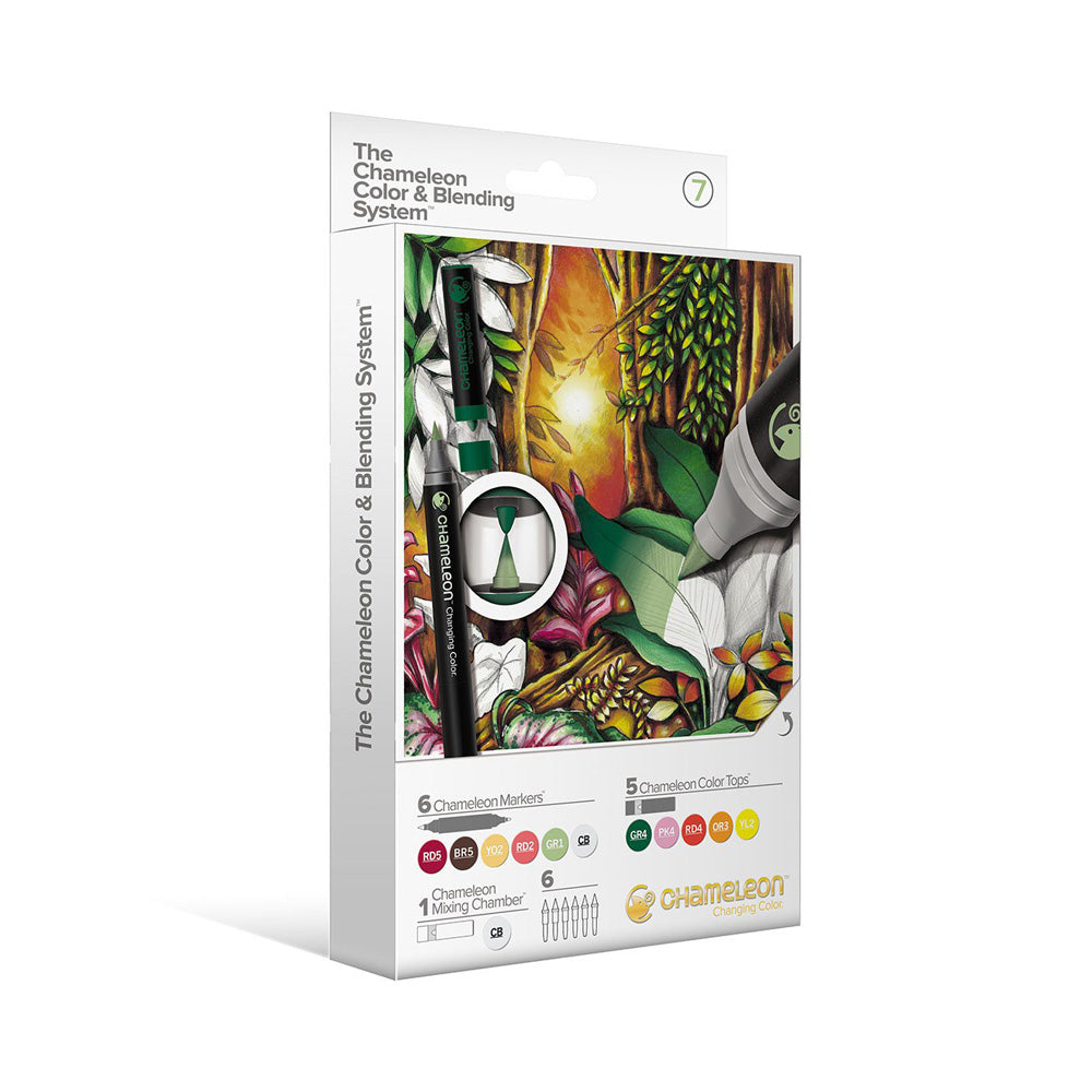 Rotuladores Doble Punta Chameleon, Set Color Y Mezcla No.07