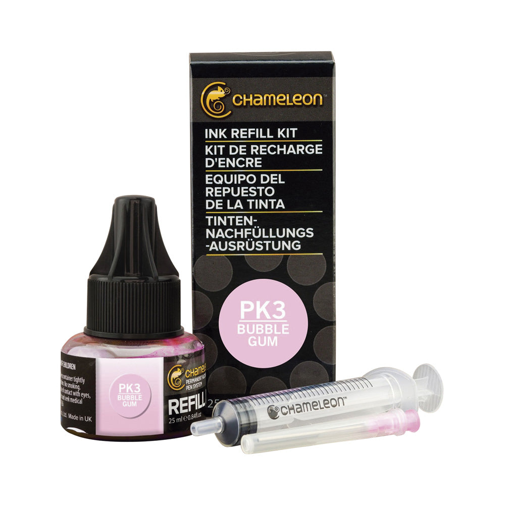 Tinta de Recambio 25ml para Rotulador Chameleon Chicle-Pk3