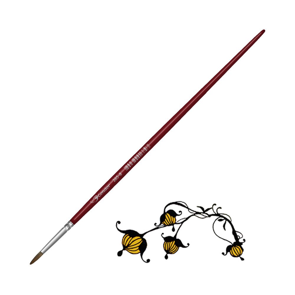 Pincel Redondo Pelo Sintético Condor Serie 285 No. 8