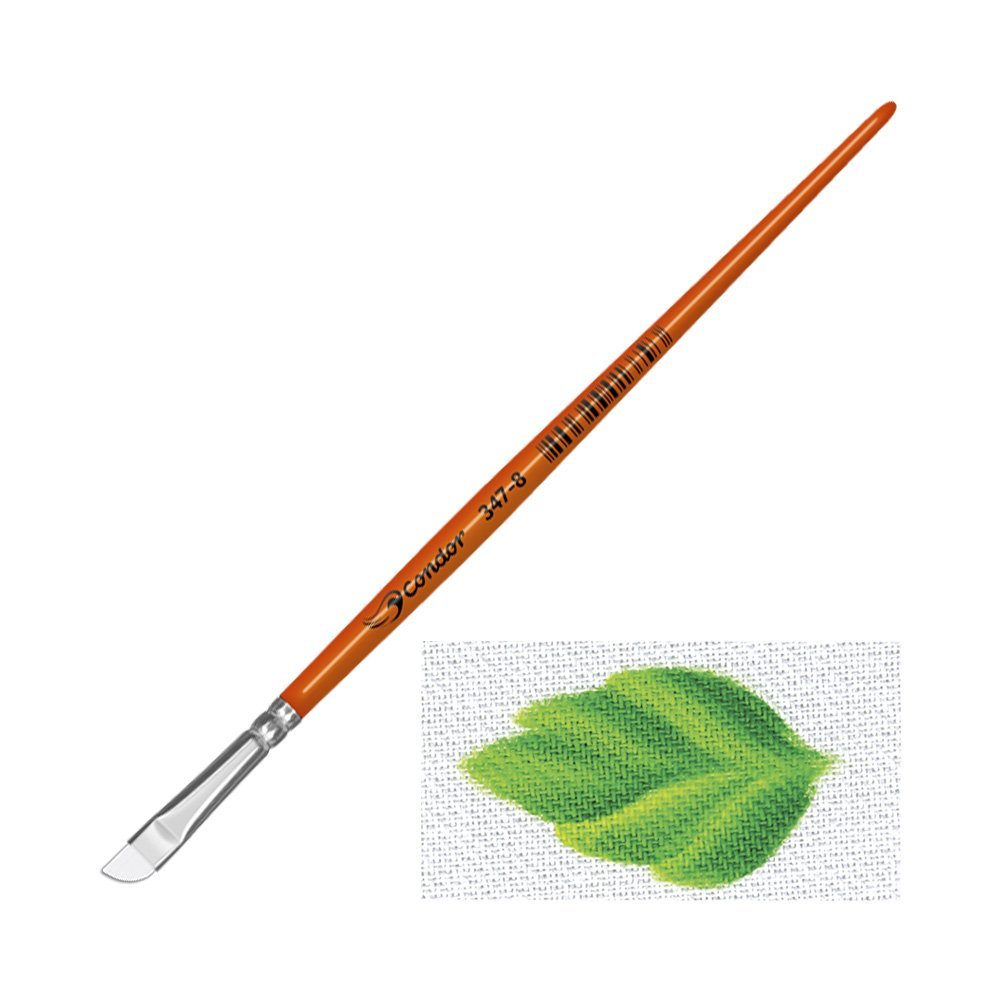 Pincel Cuchillo Pelo Sintético Condor para Tela Serie 347 No. 8