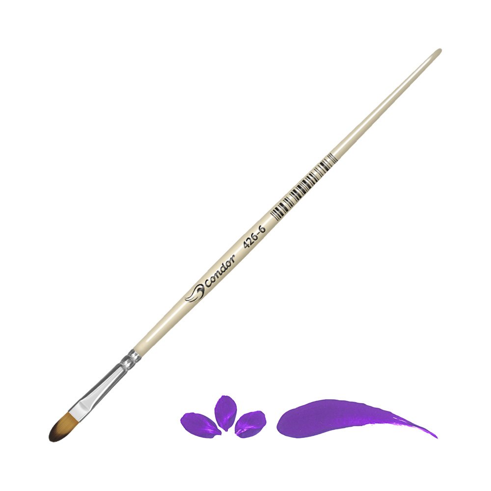 Pincel Pelo Sintético Konex Condor Serie 426 No. 6