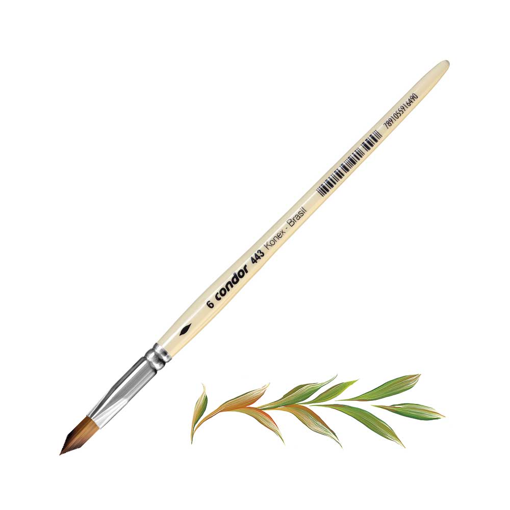 Pincel Triangular Condor Serie 443 No. 6