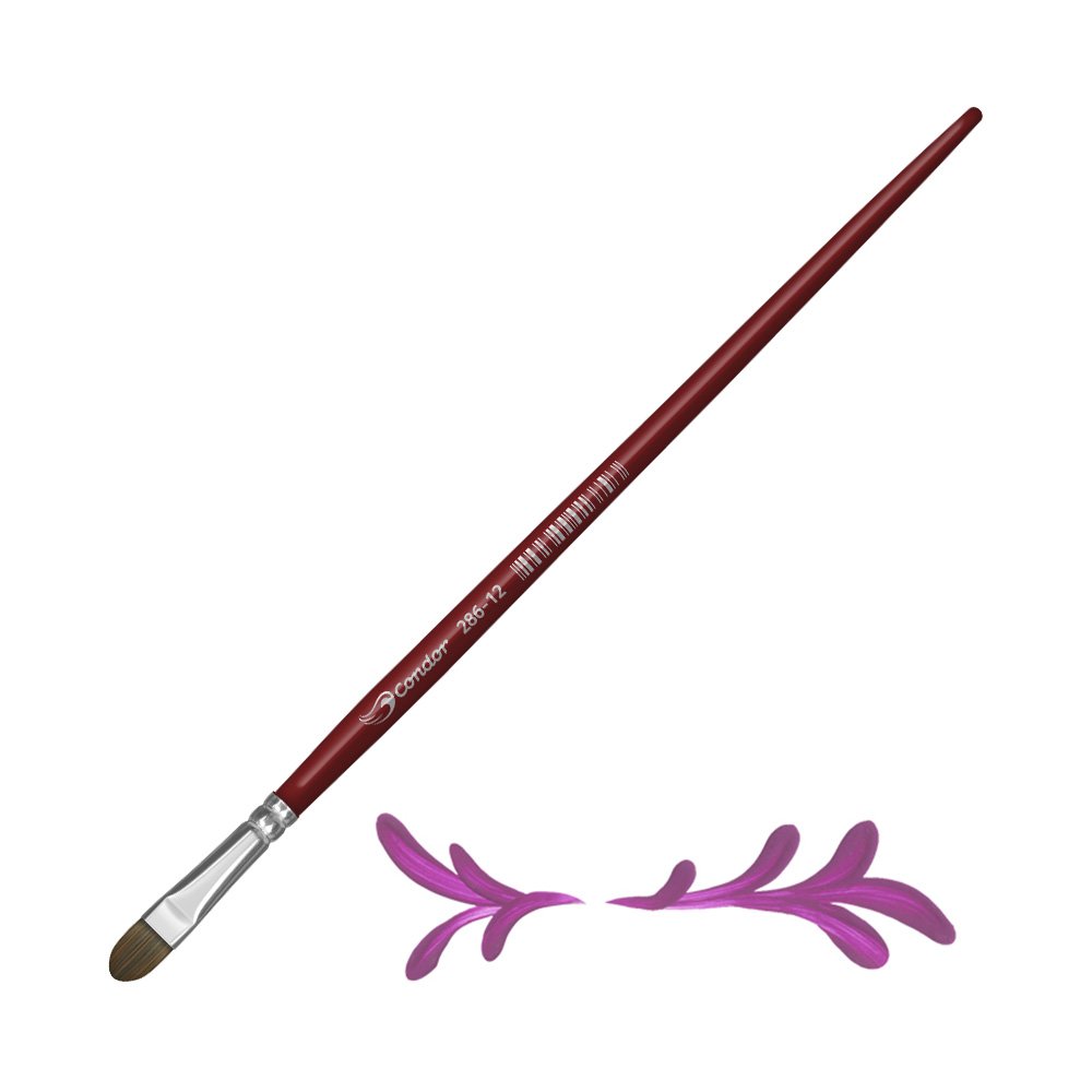 Pincel Lengua de Gato Pelo Sintético Condor Serie 286 No. 12