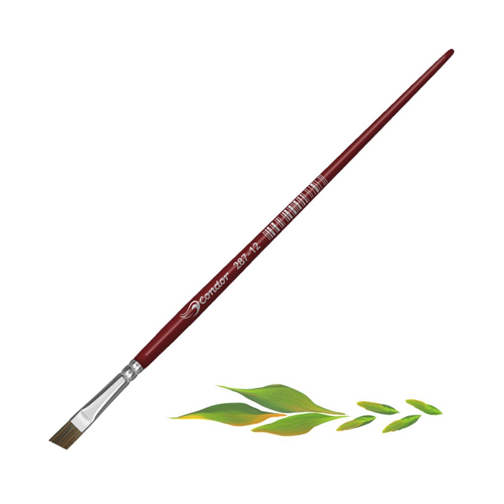 Pincel Chaflanado Angular Pelo Sintético Condor Serie 287 No. 12