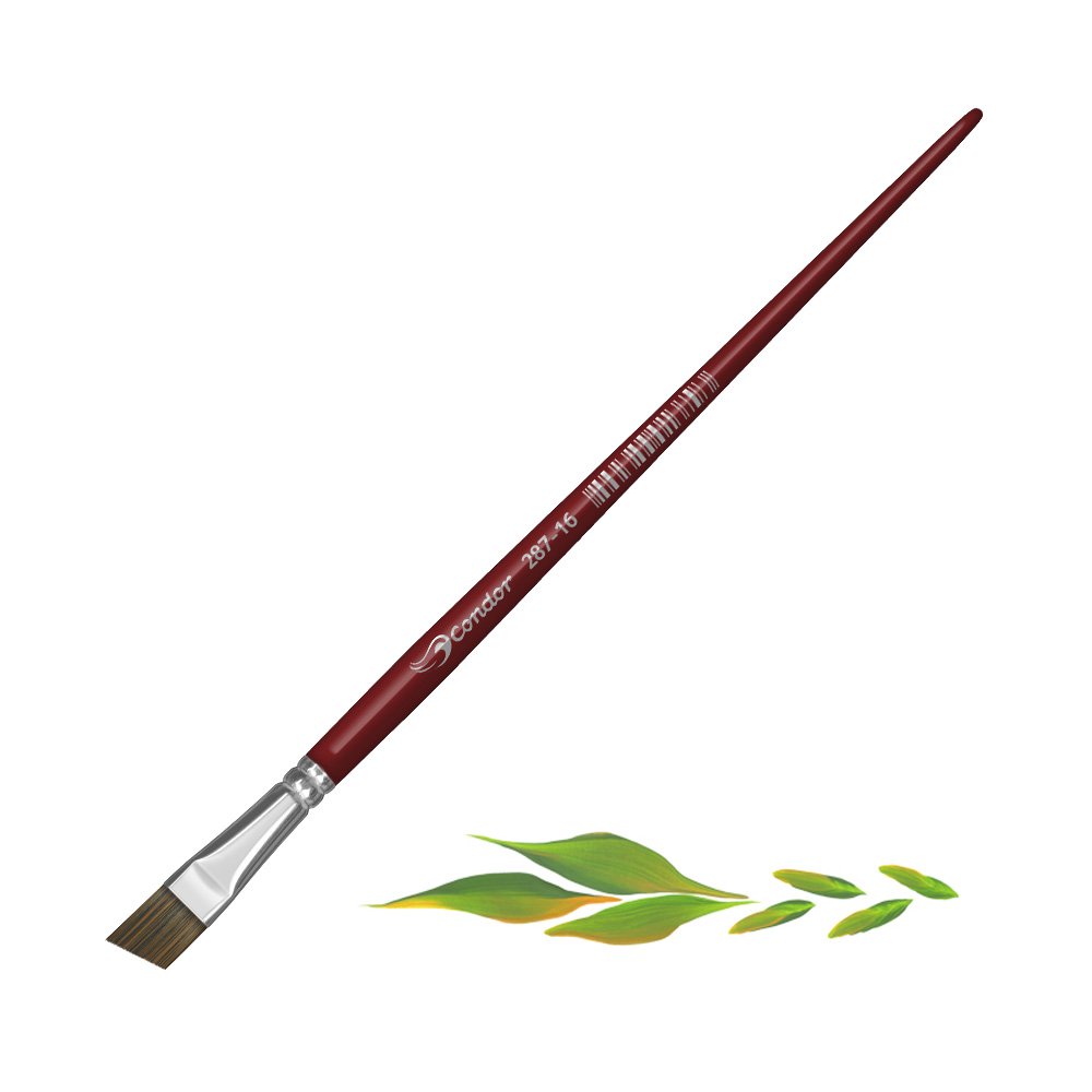 Pincel Chaflanado Angular Pelo Sintético Condor Serie 287 No. 16