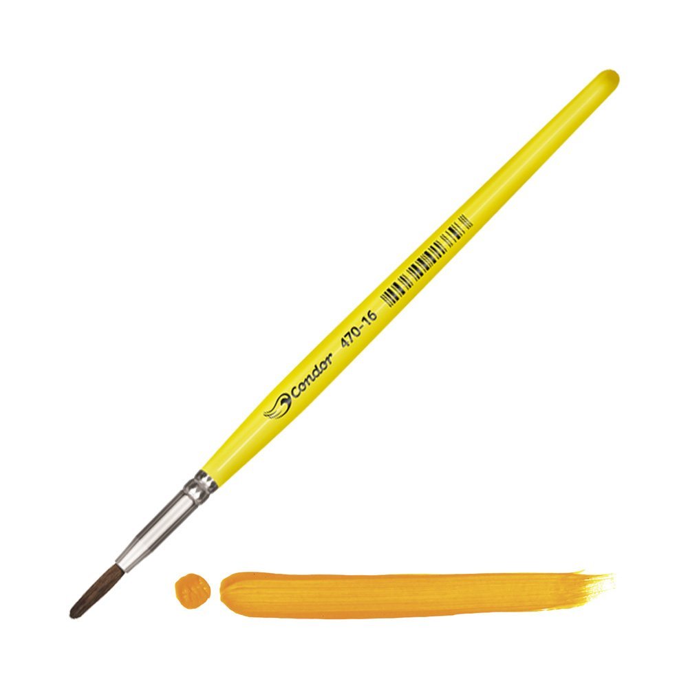 Pincel Redondo Pelo de Pony Condor para Acuarela Serie 470 No. 16