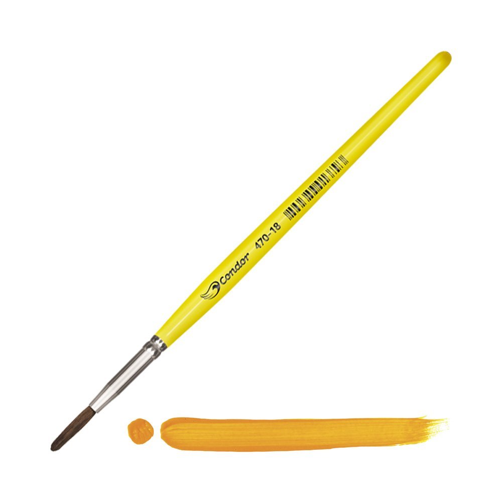 Pincel Redondo Pelo de Pony Condor para Acuarela Serie 470 No. 18