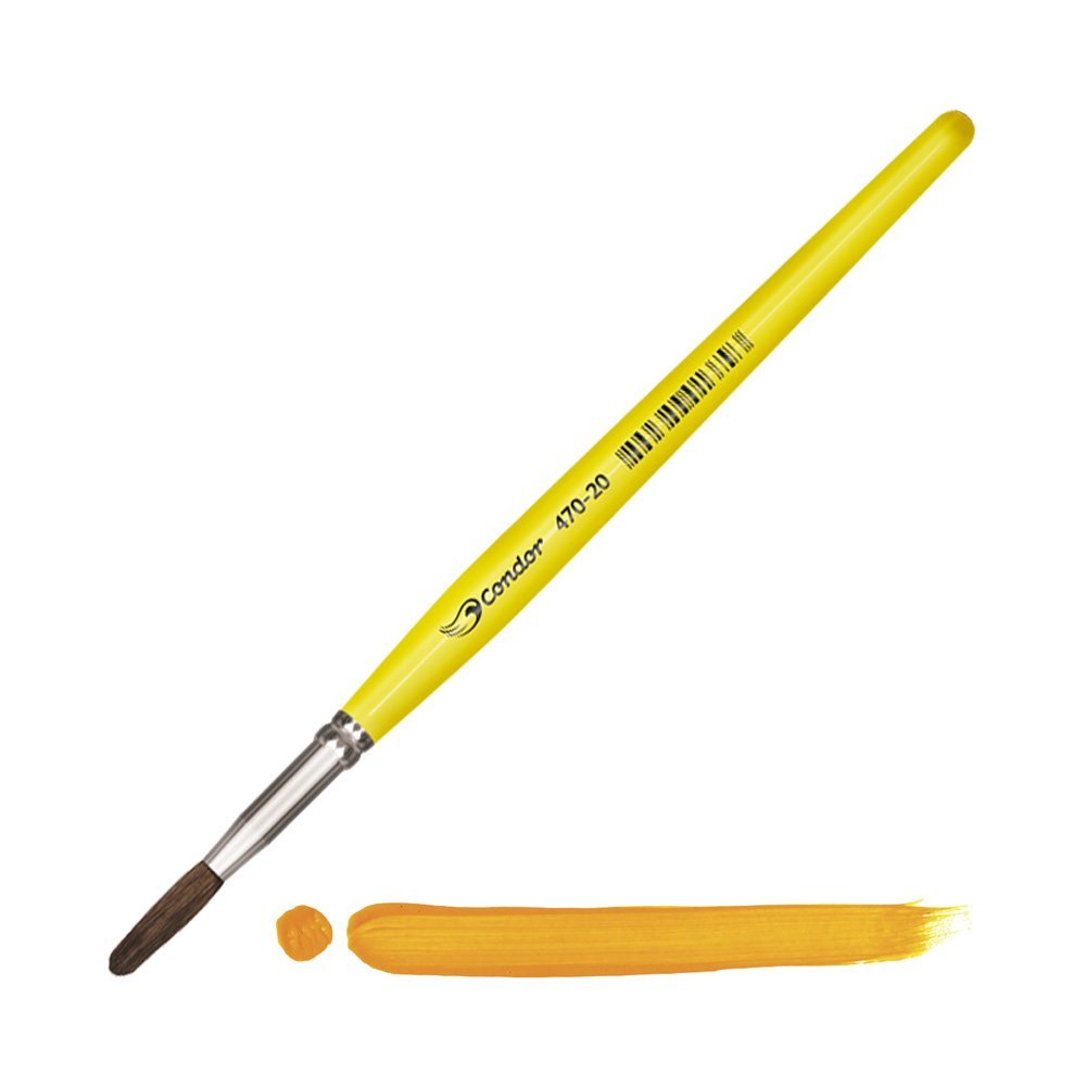 Pincel Redondo Pelo de Pony Condor para Acuarela Serie 470 No. 20