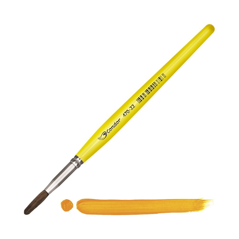 Pincel Redondo Pelo de Pony Condor para Acuarela Serie 470 No. 22