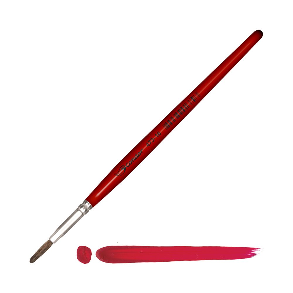 Pincel Redondo Pelo de Pony Condor para Acuarela Serie 473 No. 16