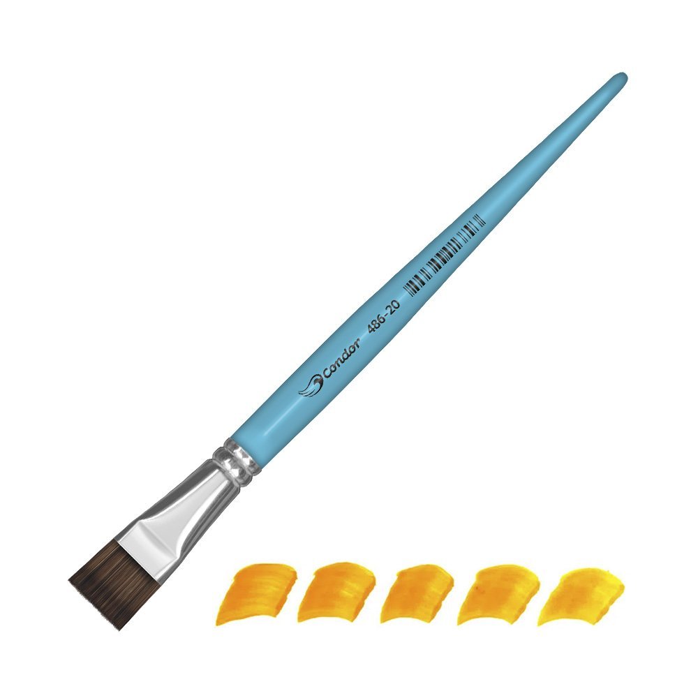 Pincel condor Plano Pelo de Pony para Seda Serie 486 No. 20