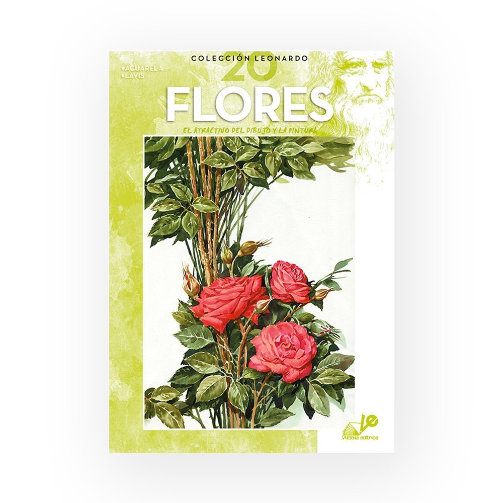 Libro Colección, Leonardo Vinciana, Flores No.20