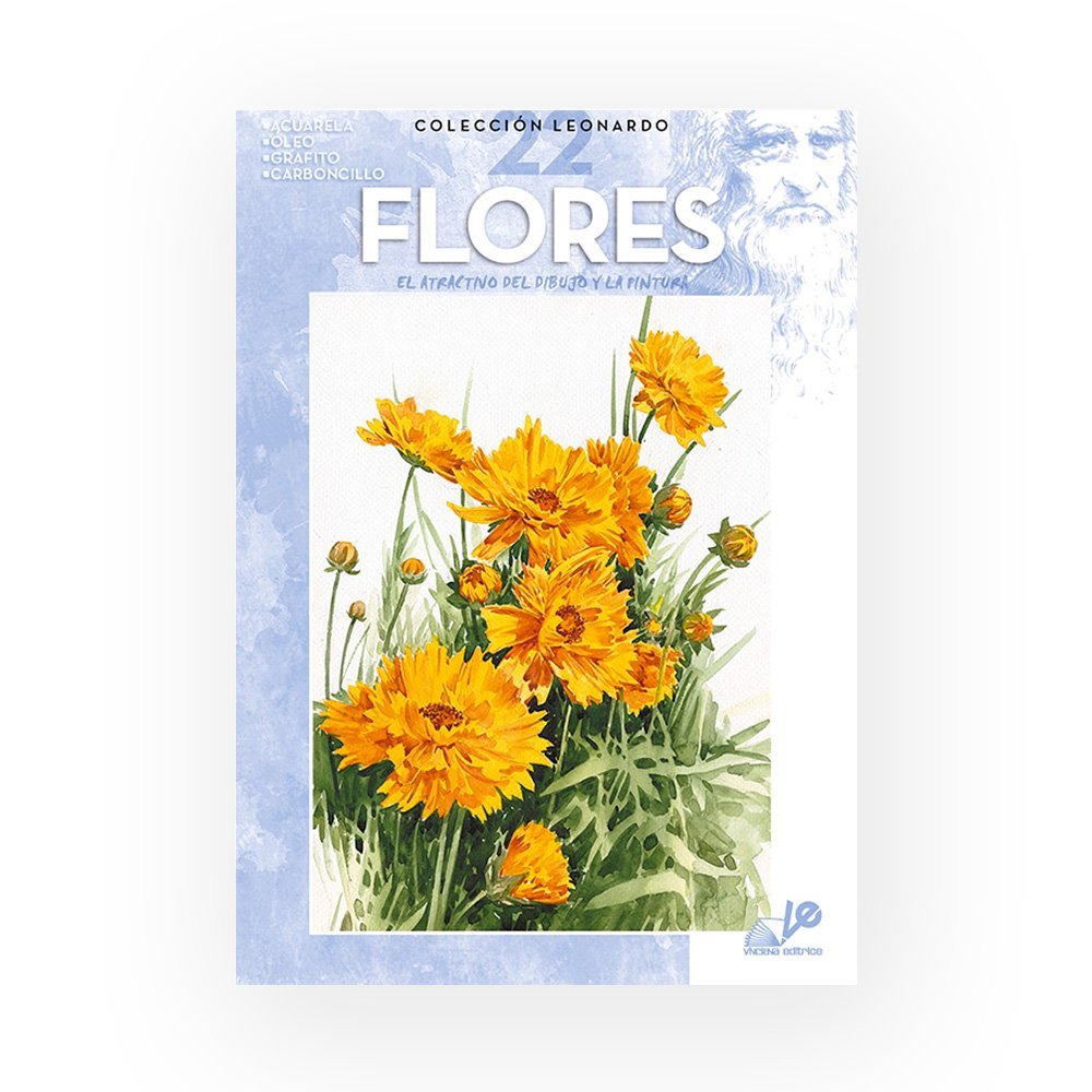 Libro Colección, Leonardo Vinciana, Flores No.22