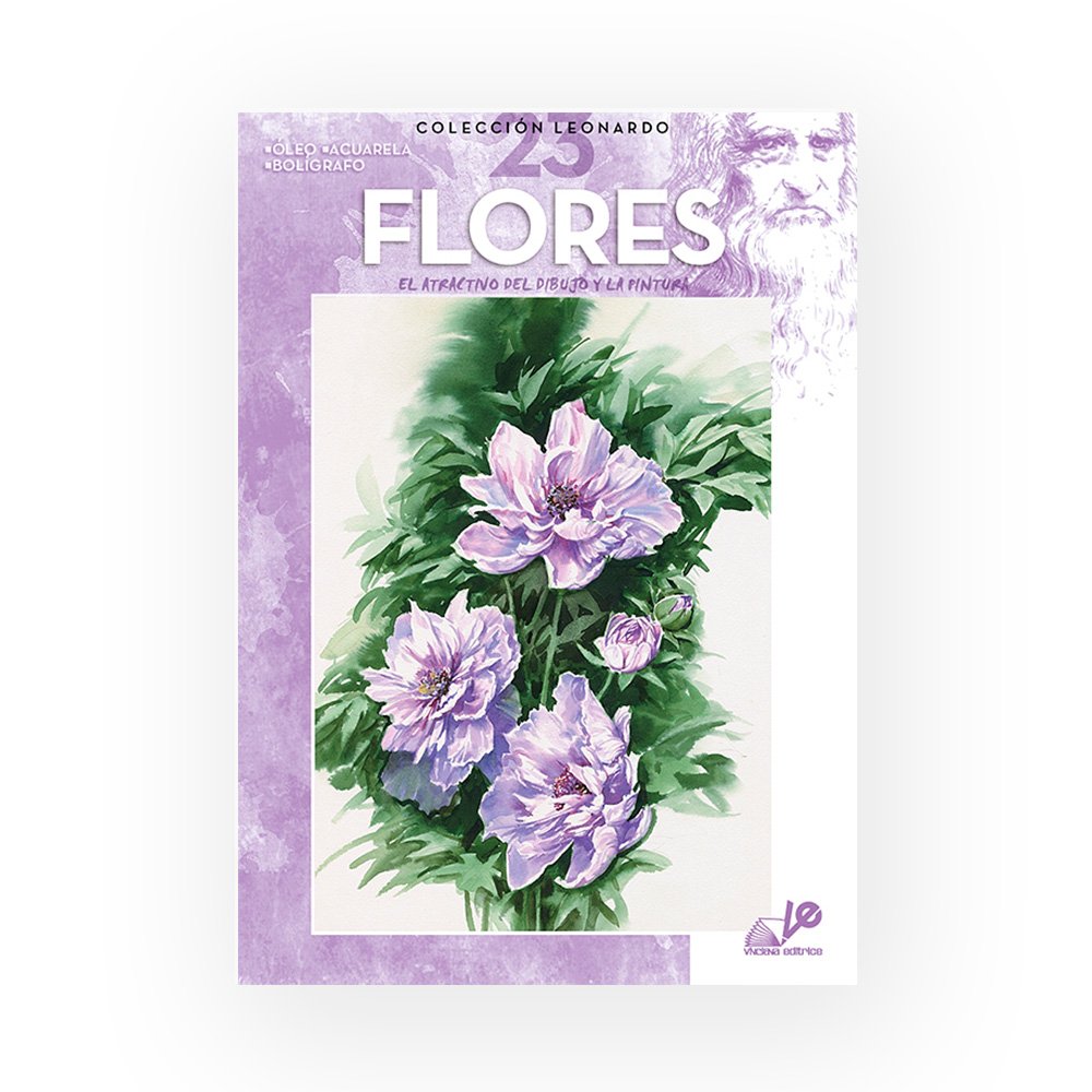 Libro Colección, Leonardo Vinciana, Flores No.23