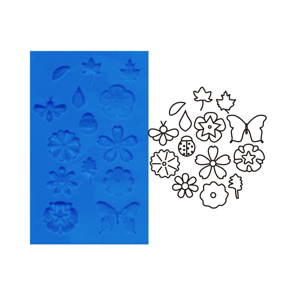 Molde Silicón para Pasta No. 1 Mariposa