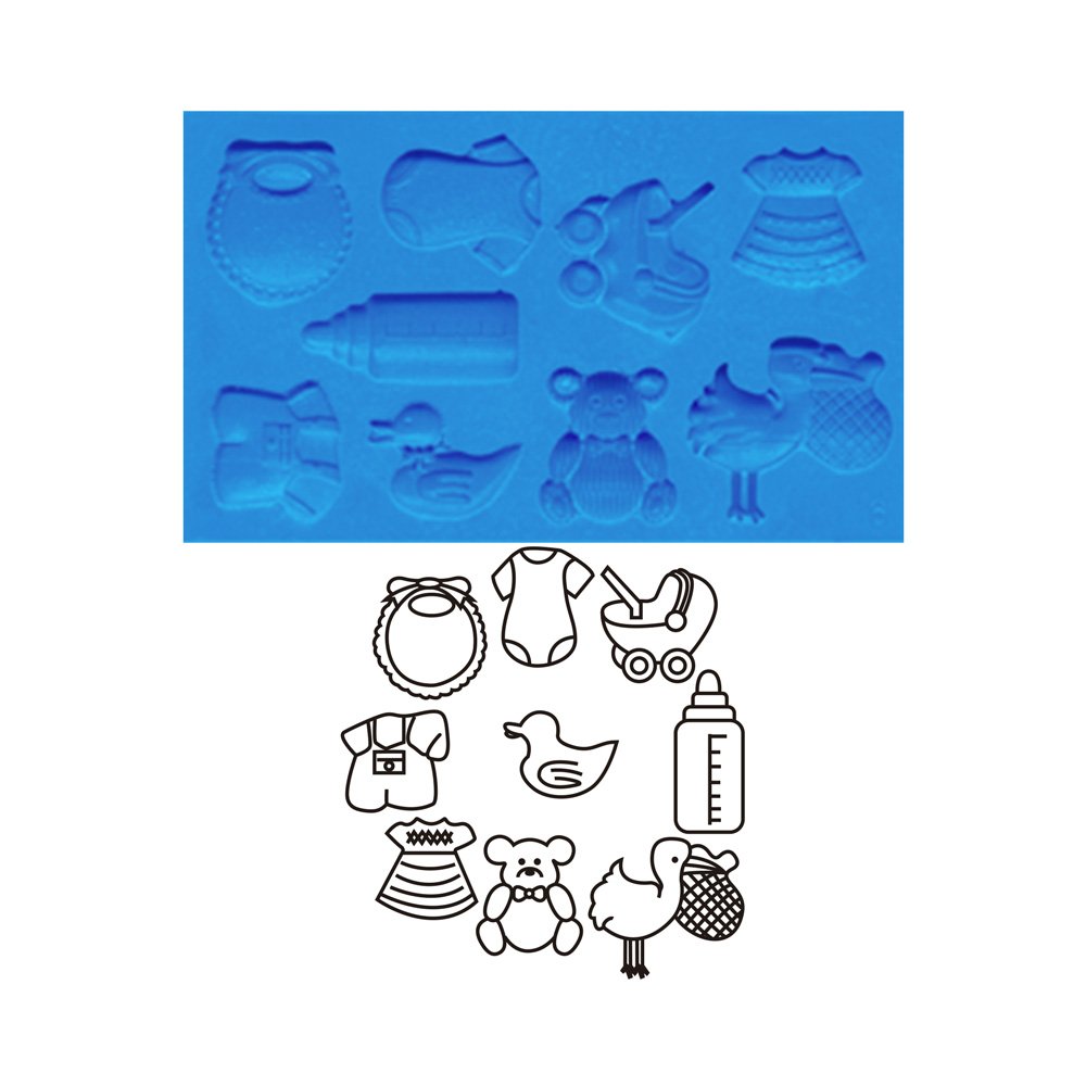 Molde Silicón para Pasta No. 6 Carriola