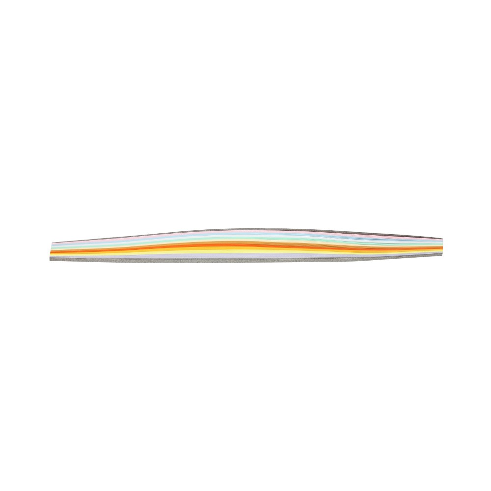 Papel Filigrana de 3x32cm con 100 tiras, color Arcoíris (tonos Claros)