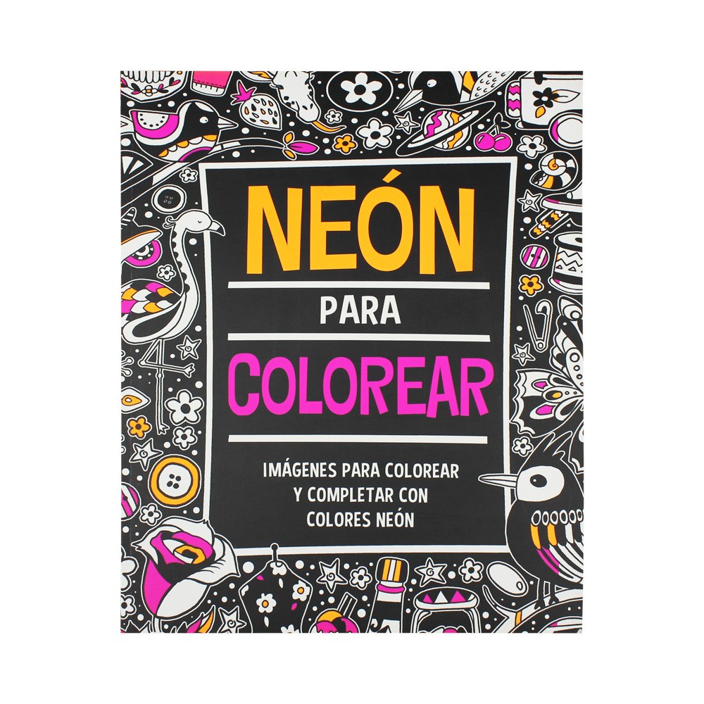 Libro; Neón Para Colorear