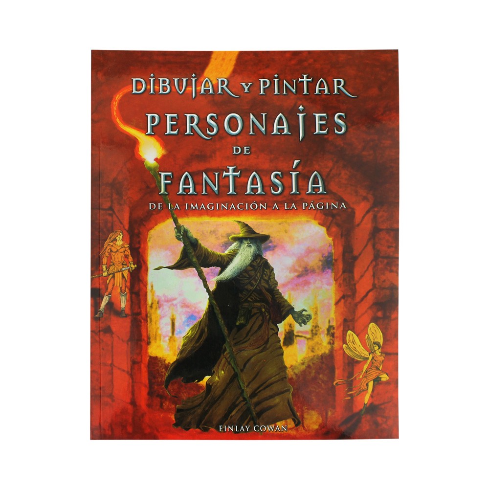 libro; Dibujar y Pintar Personajes de Fantasía