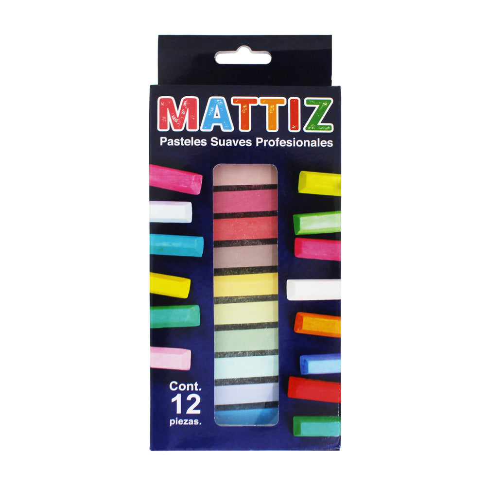 Gises Pastel Mattiz con 12 Barras, Pastel