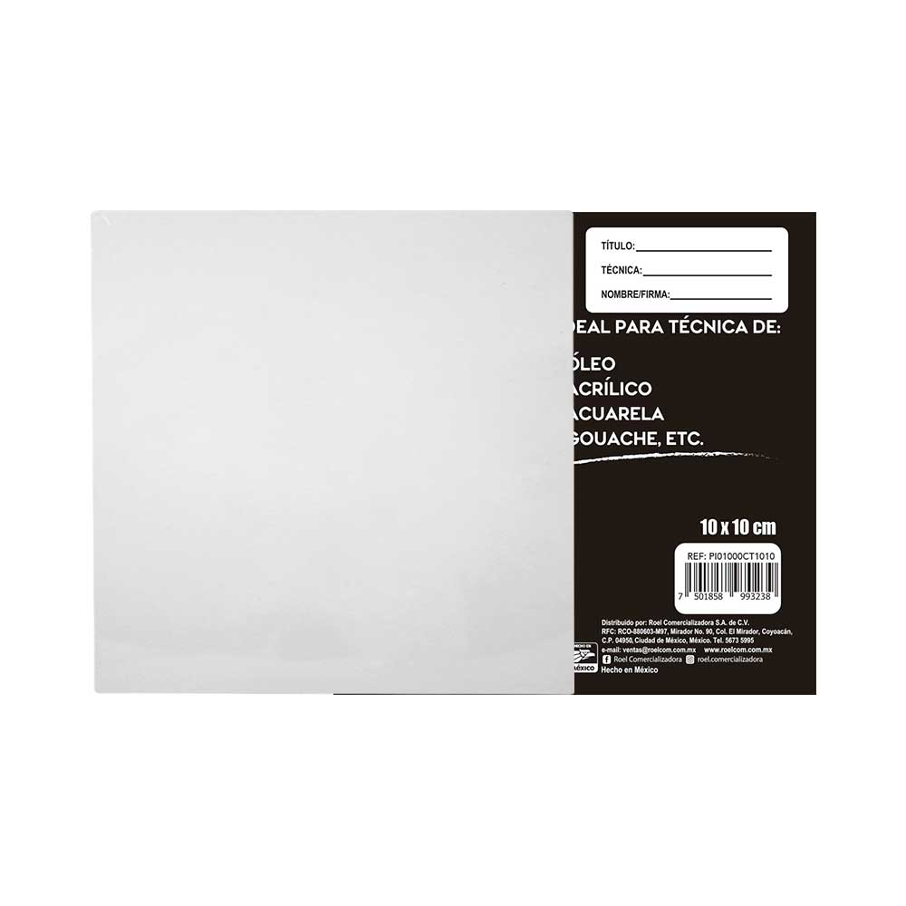 Cartón con Tela Indart de 10x10 cm