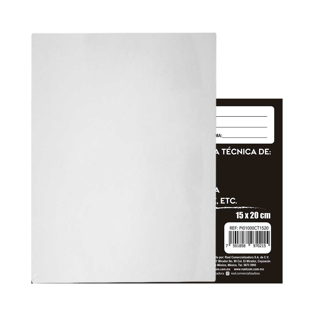 Cartón con Tela Indart de 15x20 cm