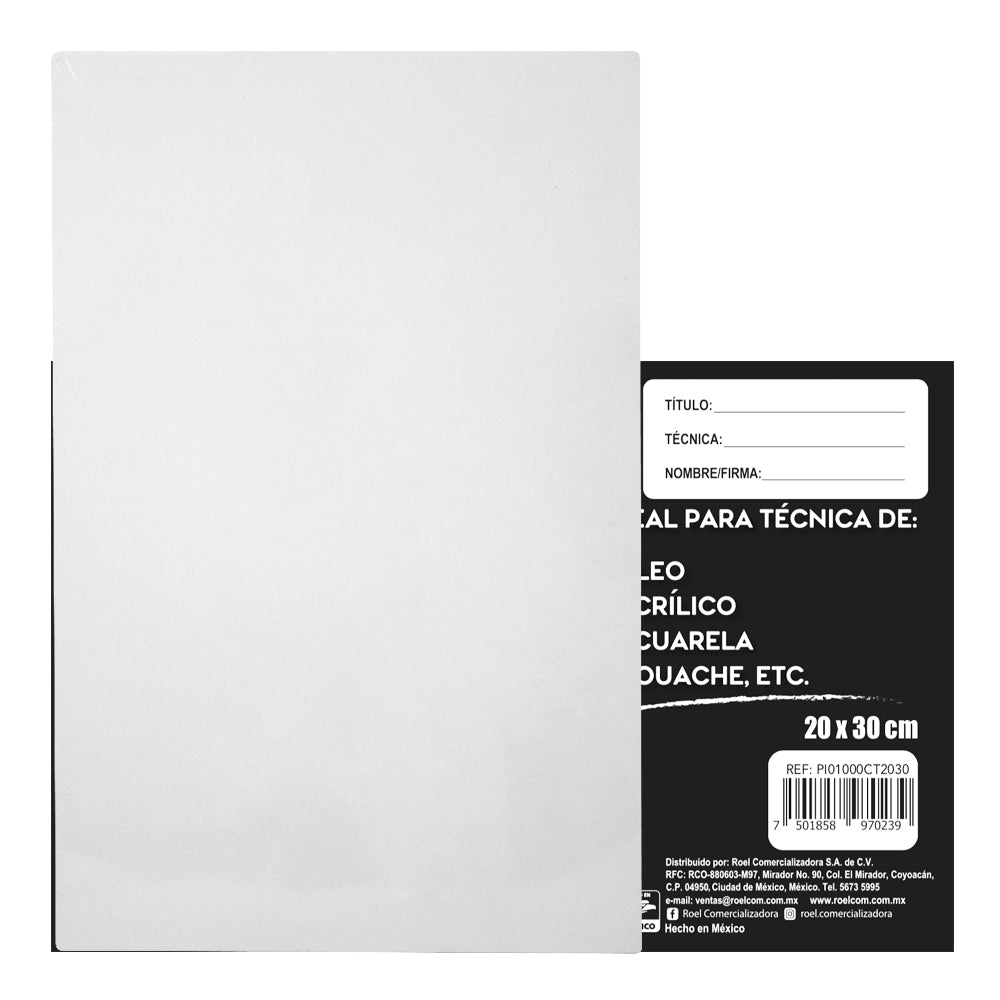 Cartón con Tela Indart de 20x30cm