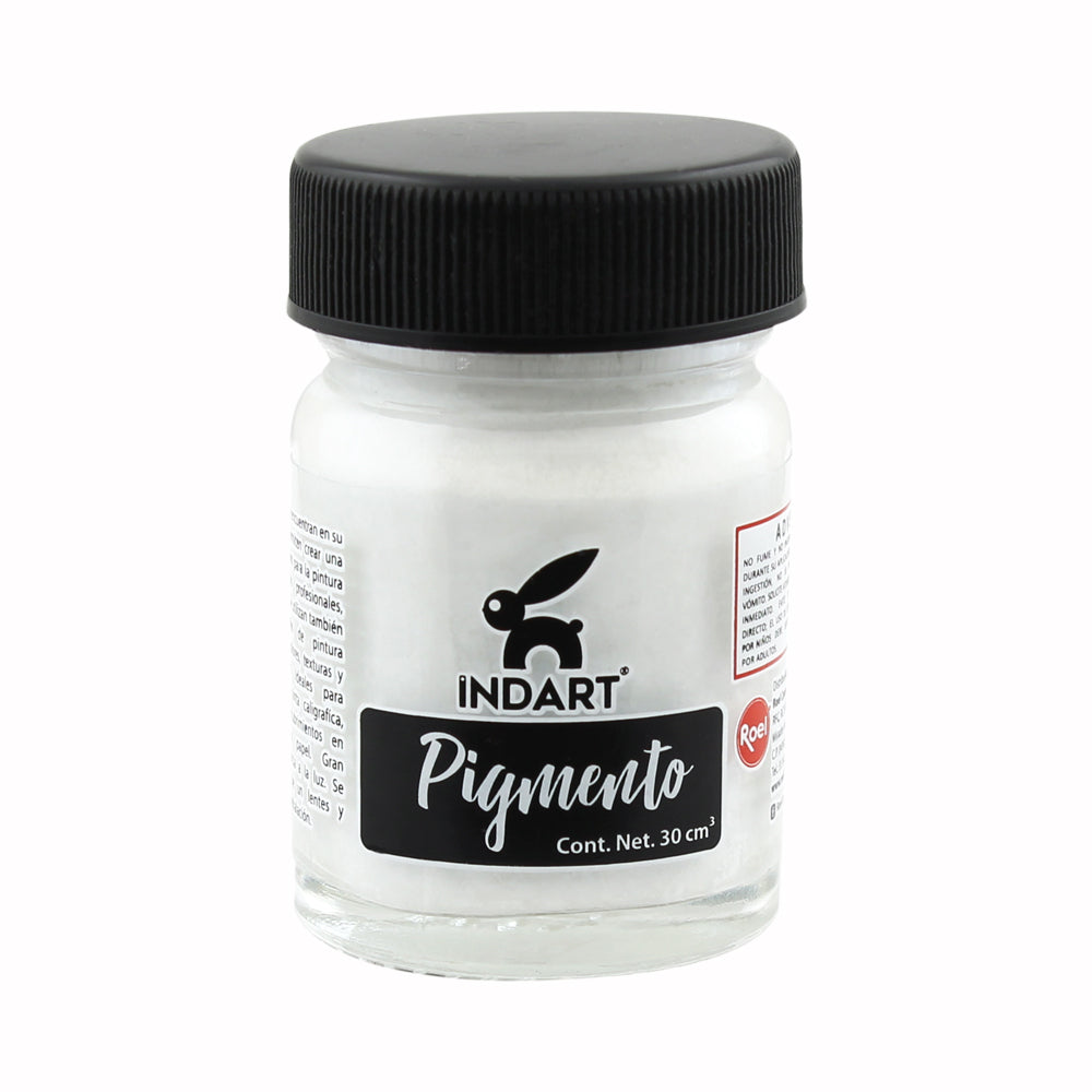 Pigmento Indart Serie 1, 30cm cúbicos, 00 Blanco de Titanio