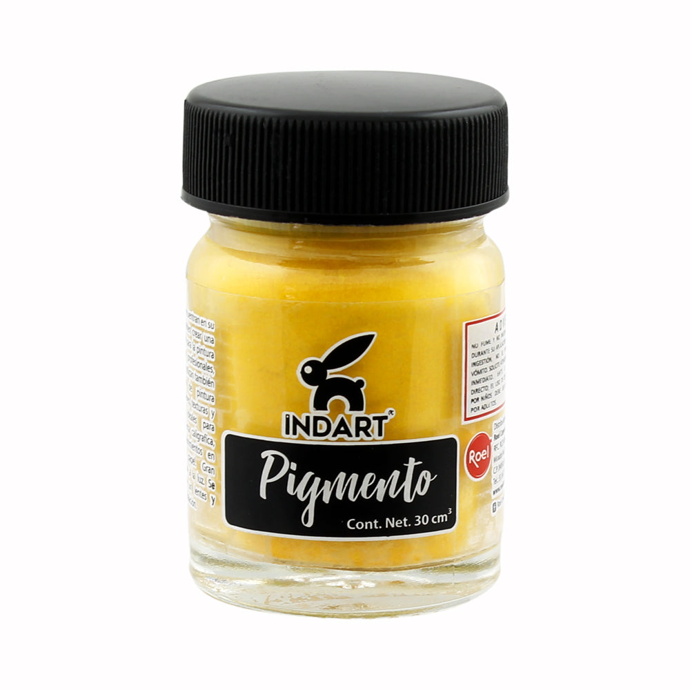 Pigmento Indart Serie 1, 30cm cúbicos, 12 Amarillo de Cromo Obscuro